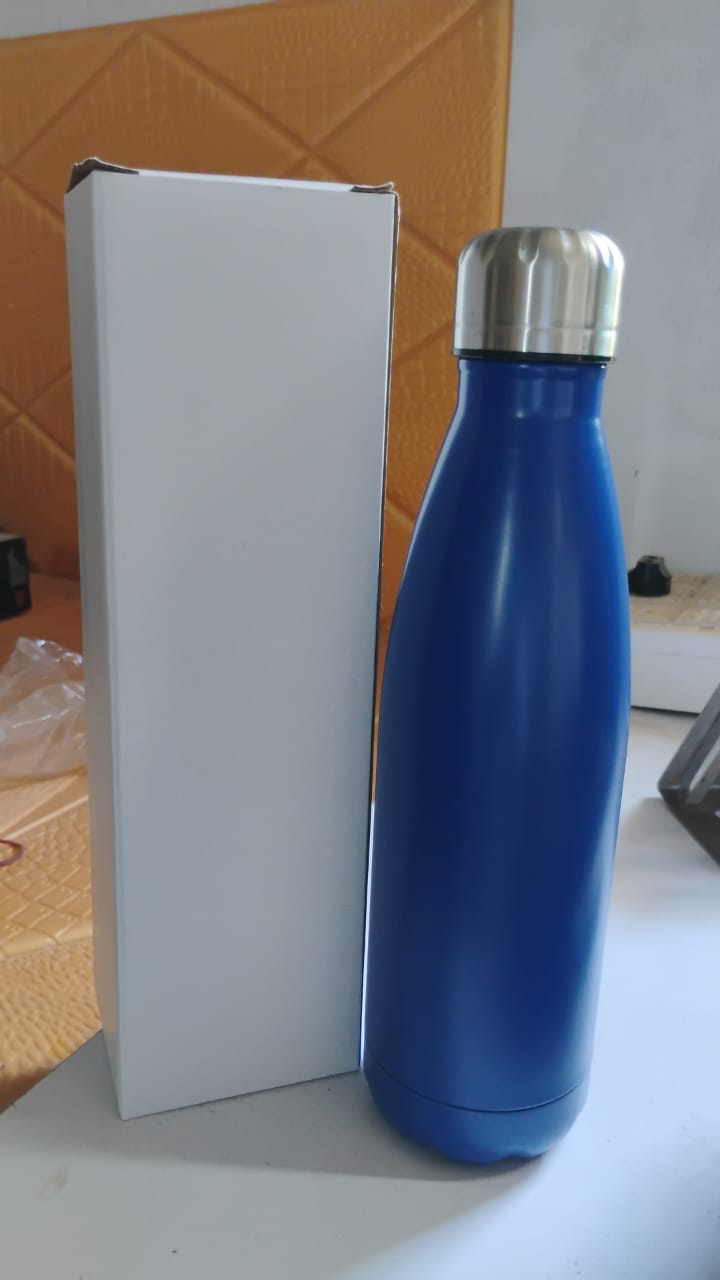 Stainless Steel Single Wall Water Bottle 400ml approx Stainless Steel Single Wall Water Bottle 400ml approx